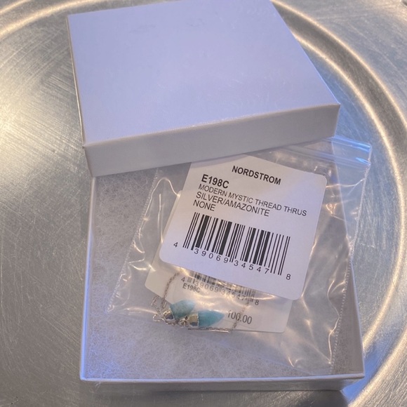 Semi-Precious Stone Sterling Threader Earrings - Picture 10 of 11